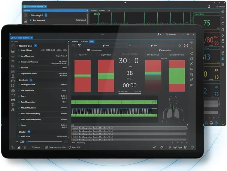 Steuerungssoftware UNI für Gaumard Pflegesimulator