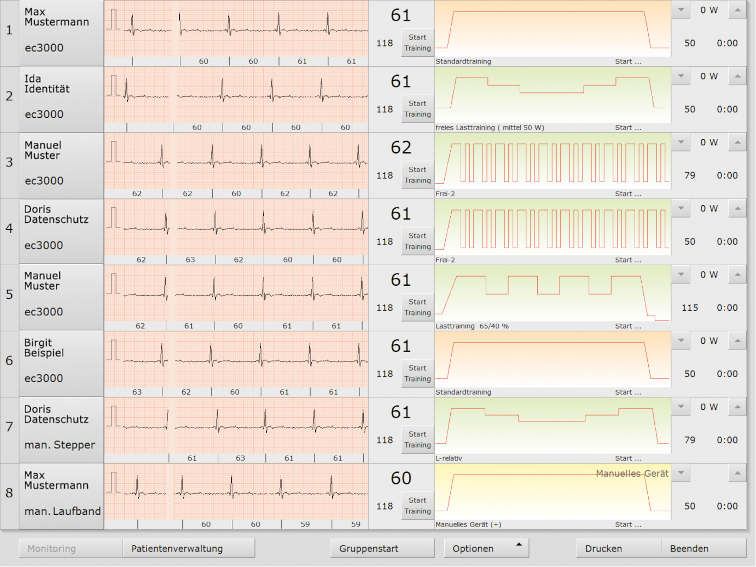 MDR zertifizierte, präzise Software für kardiologische Rehabilitation